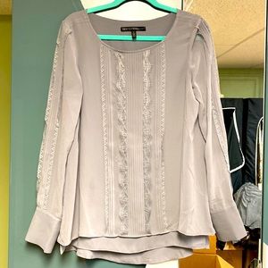 Grey top with lace!